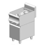 Gas stove – with cabinet - 9 kW - 2 high-efficiency burners - 400x700x860mm - Visvardis KG270ER CAT