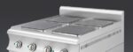 Electric kitchen with base – 6 kW - 2 burners - 400x900x860mm - Visvardis KE290BS CAT - Image 2