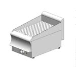 Electric plate ribbed - tabletop - single - 400x700x320mm - 3.5 kW - Visvardis PE170R CAT