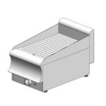 Electric griddle (hard chrome) - tabletop - single - 400x600x320mm - 3.0 kW - Visvardis PE160R (CR)CAT