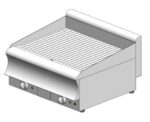 Electric griddle - ribbed - tabletop - double - 750x600x320mm - 7.5 kW - Visvardis PE260R CAT