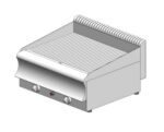 Gas plate ribbed - tabletop - double - 750x600x320mm - 15 kW - Visvardis PG260RCAT