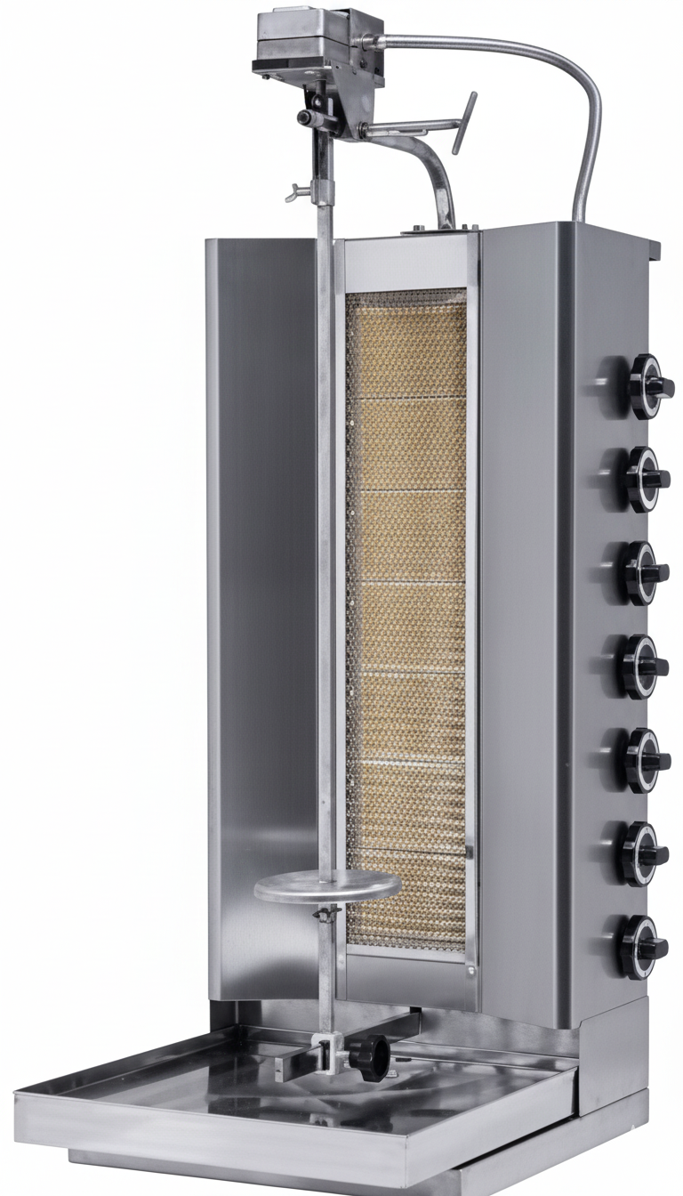RG 120 Gyros-/ Dönergrill φυσικού αερίου - 120 kg – 15,4 kW - Panaritis RG 120 - Image 1