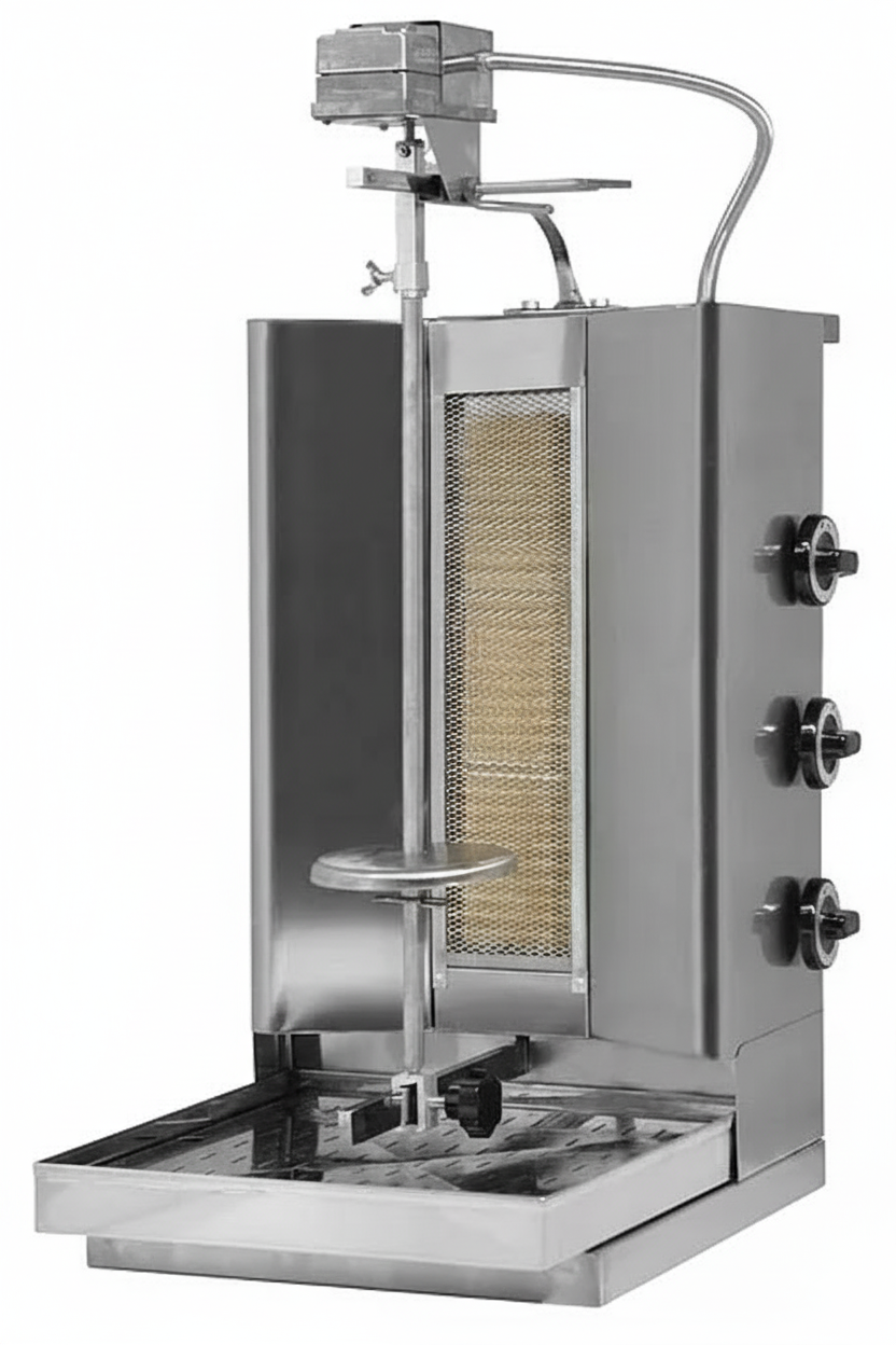 Gyros-/ Dönergrill φυσικού αερίου - 20 kg – 6,6 kW - Panaritis RG 20