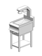 Σταθμός πατάτας με βάση - 400x700x860mm - 350 W - με λάμπες ακτινοβολίας - Visvardis SP170BS CAT