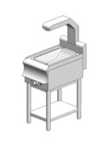 Σταθμός πατάτας με βάση - 400x700x860mm - 660 W - με Αντίσταση - Visvardis SP170R BS CAT