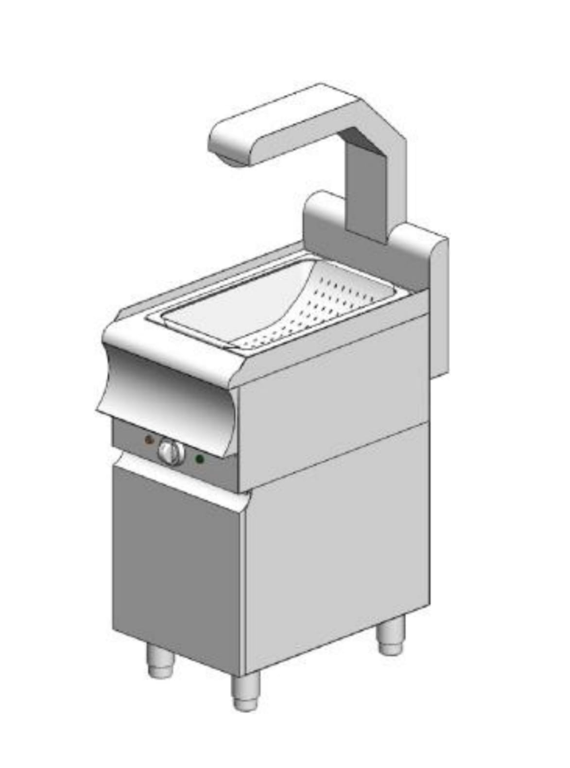SP170R ER CAT Potato station with cabinet - 400x700x860mm - 660 W - with Resistance - Visvardis SP170R ER CAT - Image 1
