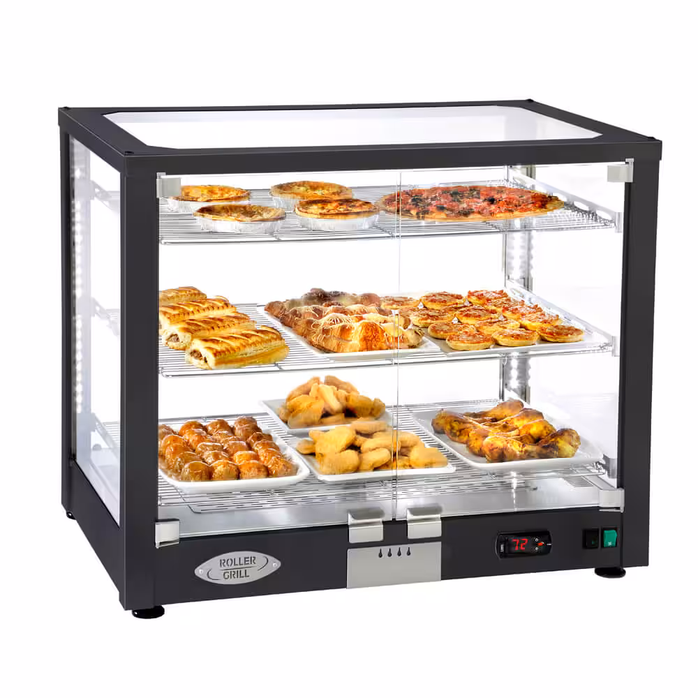 010.1025_001 Heizvitrine ROLLER GRILL WD780DN schwarz – Bild 1