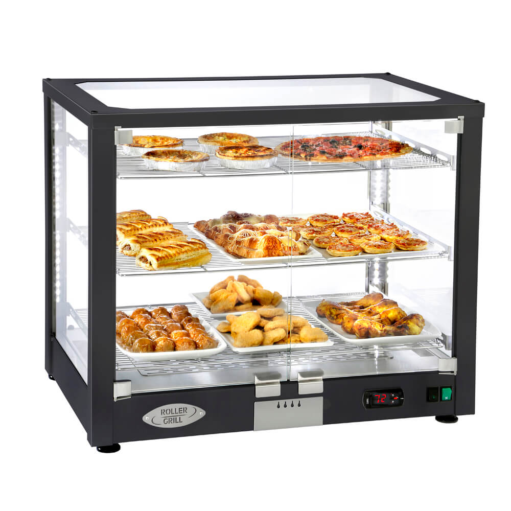 010.1025_001 Heated display case ROLLER GRILL WD780DN black - Image 1