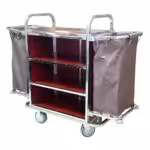 Trolley aus Edelstahl mit zwei Taschen ItalStar ITAL0057
