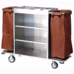 Edelstahl-Trolley mit zwei Taschen ItalStar ITAL0061