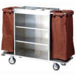 Stainless steel trolley with two bags ItalStar ITAL0061
