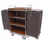 Trolley Etagen 85x53 Inox mit 2 Taschen ItalStar