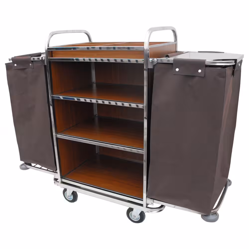 059.0005_001 Trolley Etagen 85x53 Inox mit 2 Taschen ItalStar – Bild 1