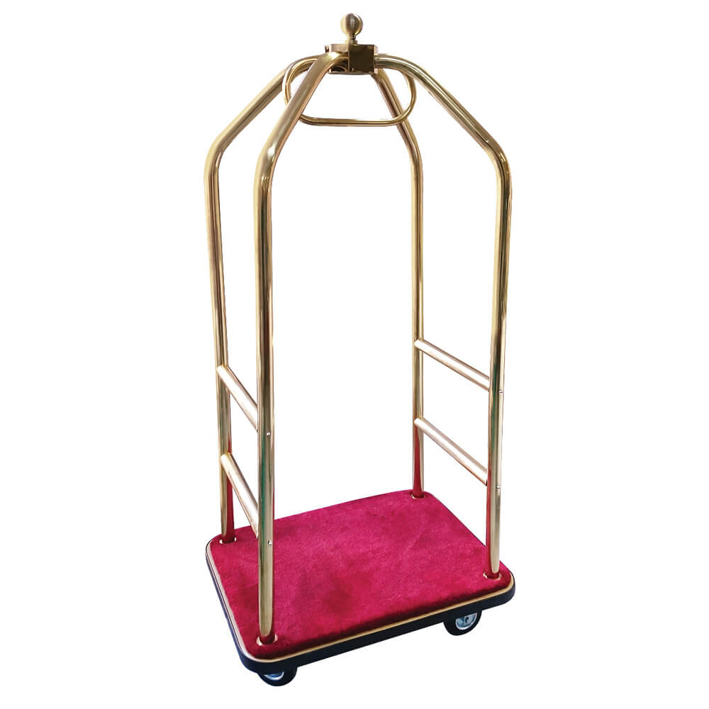 059.0007_001 Brass luggage trolley ItalStar - Image 1