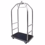 Trolley für Gepäck aus Edelstahl