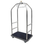 Stainless steel luggage trolley