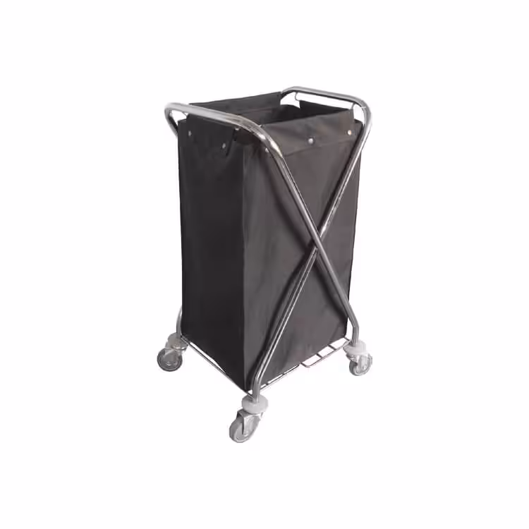059.0023_001 Trolley für schmutzige Wäsche aus Edelstahl 500x500x1000 ItalStar – Bild 1