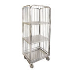 Galvanized clean linen trolley 600x700x1800 ItalStar