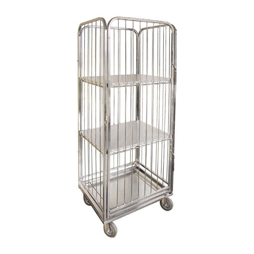 059.0025_001 Galvanized clean linen trolley 600x700x1800 ItalStar - Image 1