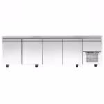 Kühltisch mit Kühlaggregat - 2090x700x880mm - mit 3 Türen + 1 Schublade - Fassungsvermögen: 620 L – PA 70 209M – Bild 2