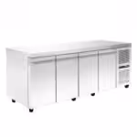 Tiefkühltisch mit Kühlaggregat - 2610x700x880mm - mit 4 Türen - Fassungsvermögen: 726 L – PA 70 260MF