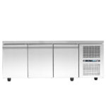 Freezer counter with cooling unit - 2080x800x880mm - with 3 doors - Capacity: 622 L – PA 80 208MF - Image 2