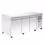 Tiefkühltisch mit Kühlaggregat - 2080x800x880mm - mit 3 Türen - Fassungsvermögen: 622 L – PA 80 208MF