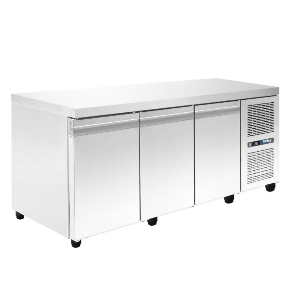 2025_PA-80-208M-2-1 Freezer counter with cooling unit - 2080x800x880mm - with 3 doors - Capacity: 622 L – PA 80 208MF - Image 1