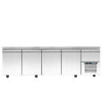 Refrigerated counter with cooling unit - 2090x800x880mm - with 3 doors + 1 drawer - Capacity: 730 L – PA 80 209M - Image 2