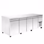 Kühltisch mit Kühlaggregat - 2090x800x880mm - mit 3 Türen + 1 Schublade - Fassungsvermögen: 730 L – PA 80 209M – Bild 4