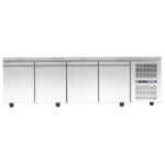 Freezer counter with cooling unit - 2610x800x880mm - with 4 doors - Capacity: 852 L – PA 80 260MF - Image 2