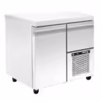 Tiefkühltisch mit Kühlaggregat - 890x700x880mm - mit 1 Tür + 1 Schublade - Fassungsvermögen: 195 L – PA GN 089MF