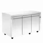 Kühltisch ohne Kühlaggregat - 1500x700x880mm - mit 3 Türen - Fassungsvermögen: 458 L – PA GN 150A