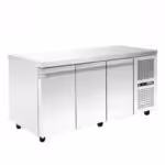 Kühltisch mit Kühlaggregat - 1850x700x880mm - mit 3 Türen - Fassungsvermögen: 458 L – PA GN 185M