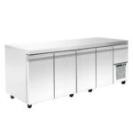 Πάγκος συντήρησης με ψυκτικό μηχάνημα - 2240x600x880mm - με 4 πόρτες + 1 συρτάρι - Χωρητικότητα 570 Lt – PA 60 224M - Image 2