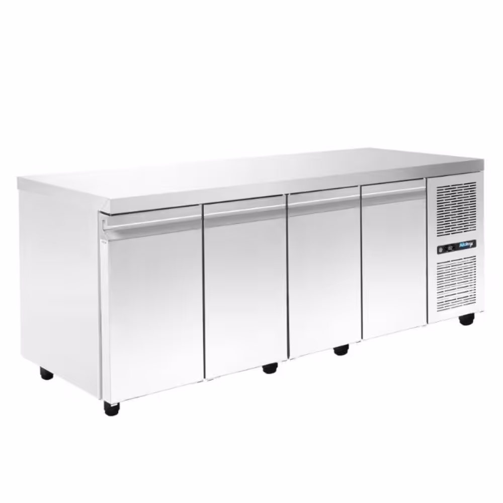 2025_PA-GN-230M-2-1 Gewerblicher Kühltisch mit Kühlaggregat - 2300x600x880mm - 4 Türen - 503L Fassungsvermögen – PA 60 230M – Bild 1