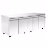 Tiefkühltisch ohne Kühlaggregat - 2400x700x880mm - mit 5 Türen - Fassungsvermögen: 610 L - PA GN 240AF