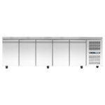 Πάγκος κατάψυξης με ψυκτικό μηχάνημα - 2750x700x880mm - με 5 πόρτες - Χωρητικότητα 780 Lt - PA GN 275MF - Image 2
