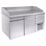 Pizza-Kühltisch - 1570x800x1100mm - mit 2 Türen + 3 Schubladen - Fassungsvermögen: 410 L - PA PI 157M3