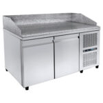 Refrigerated pizza counter - 1570x800x1100mm - with 2 doors - Capacity: 410 L - PA PI 155M
