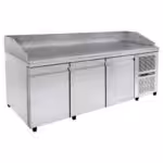 Pizza-Kühltisch - 2100x800x1100mm - mit 3 Türen - Fassungsvermögen: 622 L - PA PI 208M