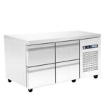 Πάγκος χαμηλός κατάψυξη με μηχανή - 1340x600x640 - με 4 συρτάρια - Χωρητικότητα 168 Lt – PA X6 134MF
