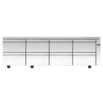 Low-profile refrigerated counter without cooling unit - 1950x600x640mm - with 8 drawers - Capacity: 394 L – PA X6 195A - Image 2