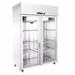 2-türiger Kühlschrank mit Glastüren - 1400x800x2090mm - TH D2 140MG
