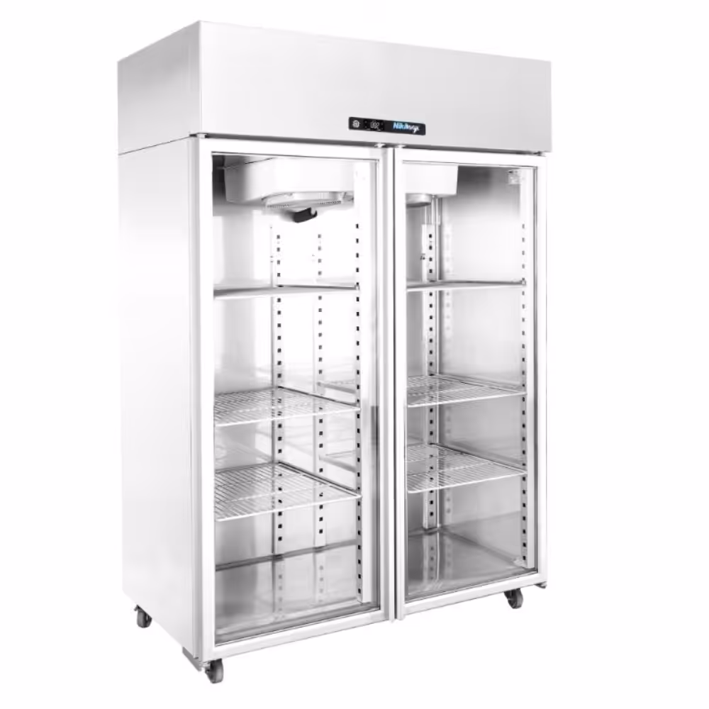 2025_TH-D2-140MG 2-türiger Glastür-Tiefkühlschrank - 1400x800x2090mm - GN 2/1 – TH KA 1400MG – Bild 1