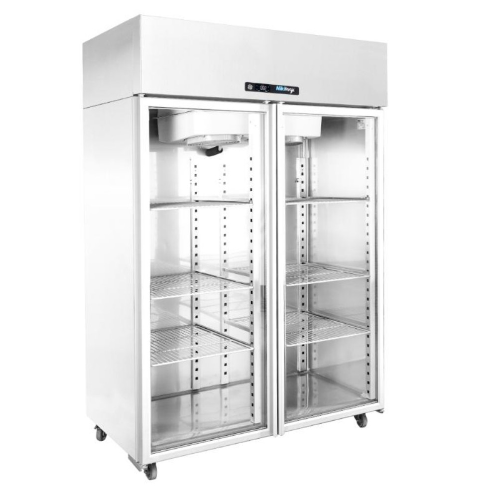 2025_TH-D2-140MG Double glass door upright freezer cabinet - 1400x800x2090mm - GN 2/1 – TH KA 1400MG - Image 1