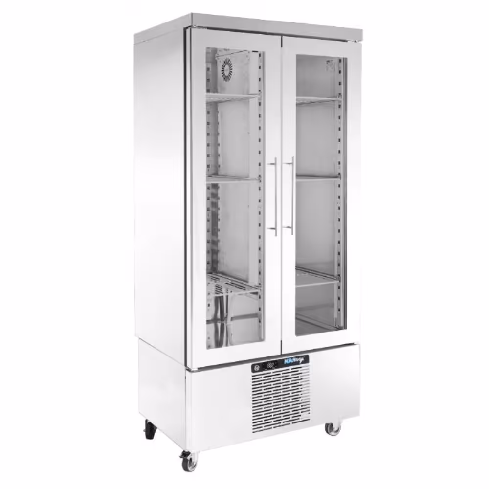 2025_TH-GN-089KG 2-türiger Kühlschrank mit Glastüren - 890x700x1910mm - Fassungsvermögen: 550 L – TH GN 089KG – Bild 1
