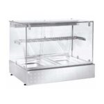 Countertop Heated Display Case with Forced Air - 800x680x680mm - 2x GN - BI HE 80