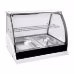 Warme Thekenvitrine mit Umluftheizung - 2x GN - 800x680x680mm - BI HE 80C
